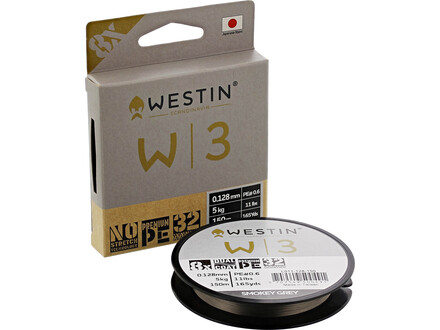 Westin W3 8 Braid 150m Smokey Grey Geflochtene Schnur