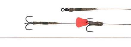 Fox Rage Predator Twin Treble Trace Vorfach Size 4 (52cm) 