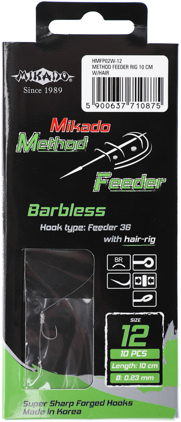 Mikado Methode Feeder Rig mit Haar