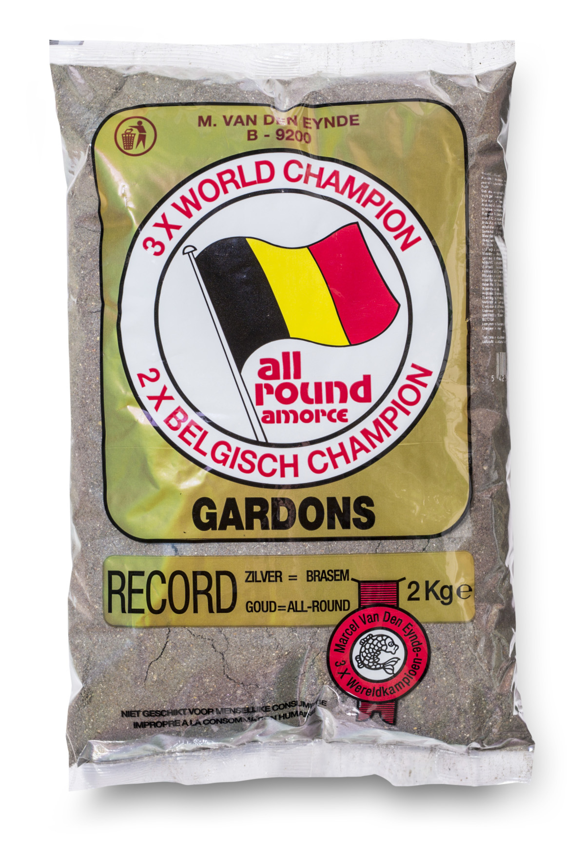 Marcel Van Den Eynde Record Goud Allround Lockfutter (2kg) - Zwart