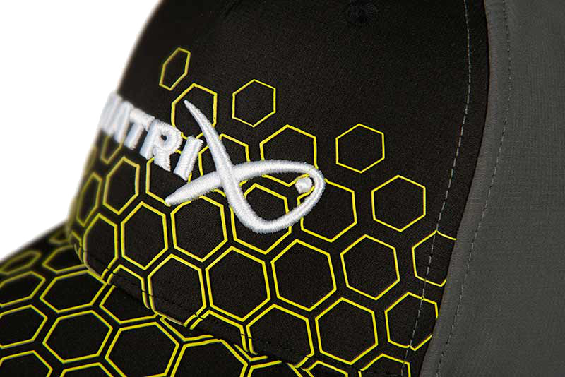 Matrix Hex Print Baseballkappe Schwarz