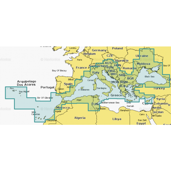 Navionics+ Karten SD/MSD-Karte - Mittelmeer & Schwarzes Meer