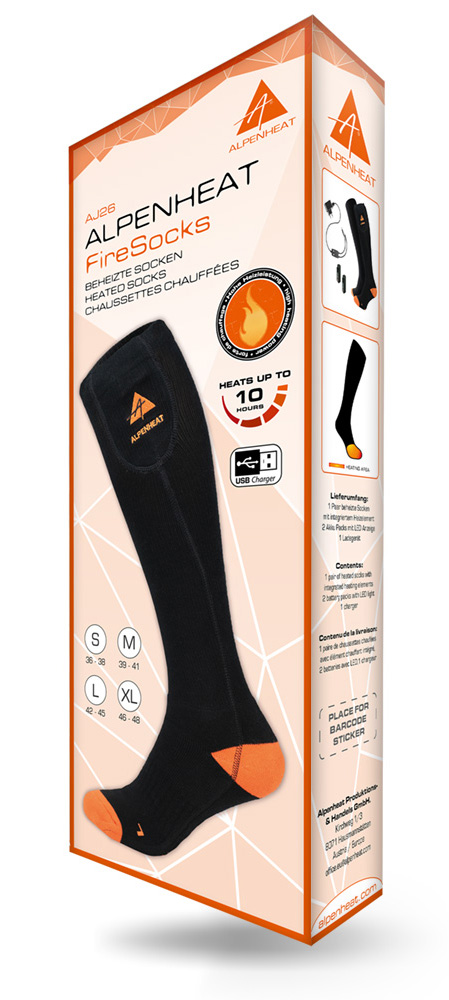 Alpenheat Fire-Sock Baumwolle mit Fernbedienung