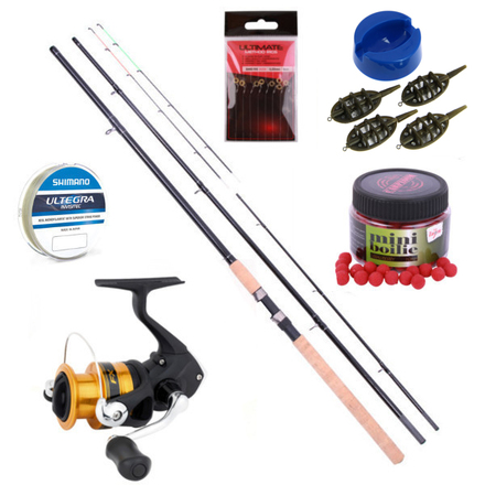 Ultimate Feeder Set mit Shimano FX 4000 FC Rolle