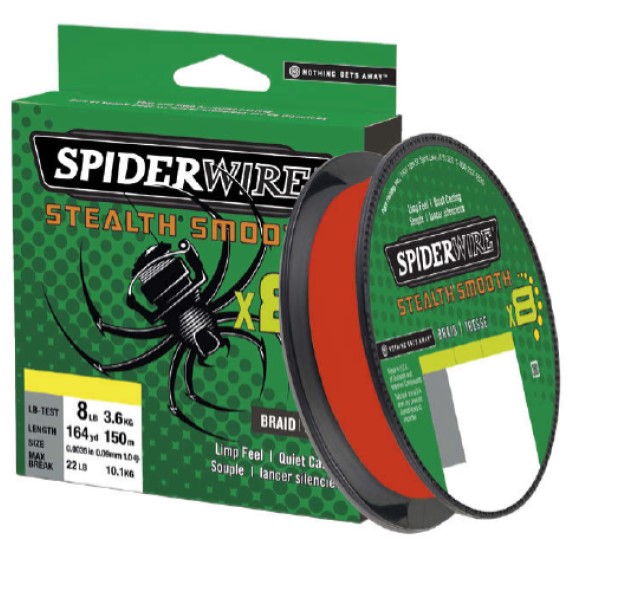 Spiderwire Stealth Smooth 8 Red Geflochtene Schnur 300m