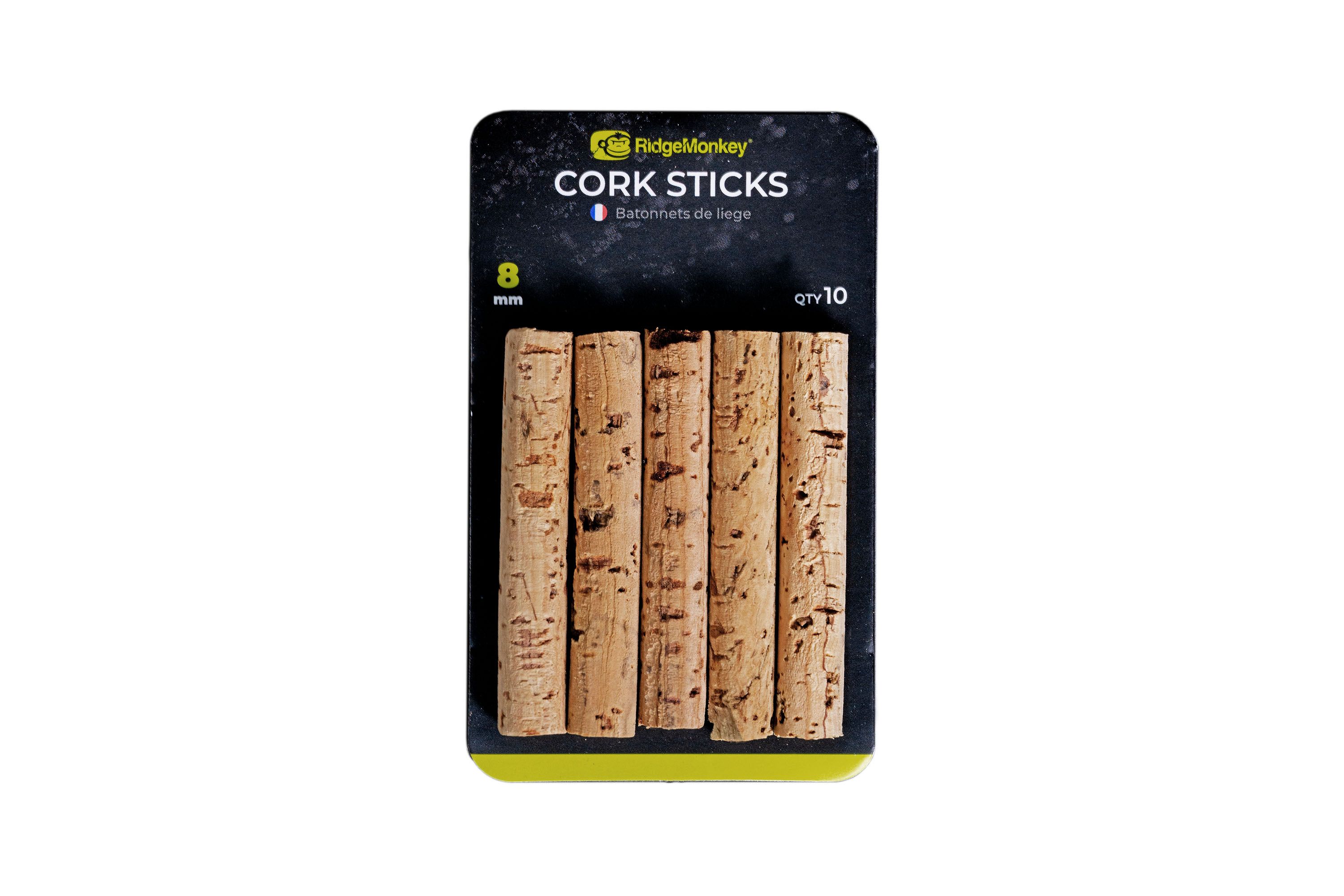 RidgeMonkey Combi Bait Drill Spare Cork Sticks (10pcs) - 8mm