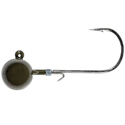 LMAB Tungsten Round Jig Green Pumpkin Size 3/0