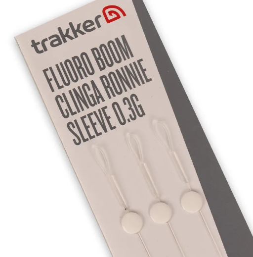 Trakker Fluoro Boom 0.3g Clinga Ronnie Sleeve 13.6kg (19cm) (3 Stück)