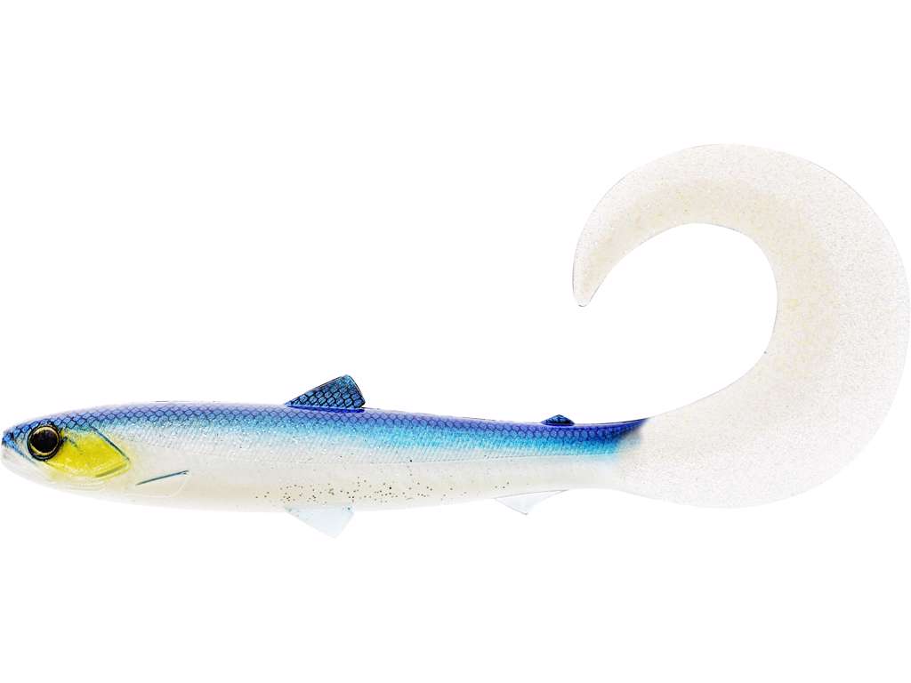 Westin BullTeez Curltail 10cm - Blue Headlight