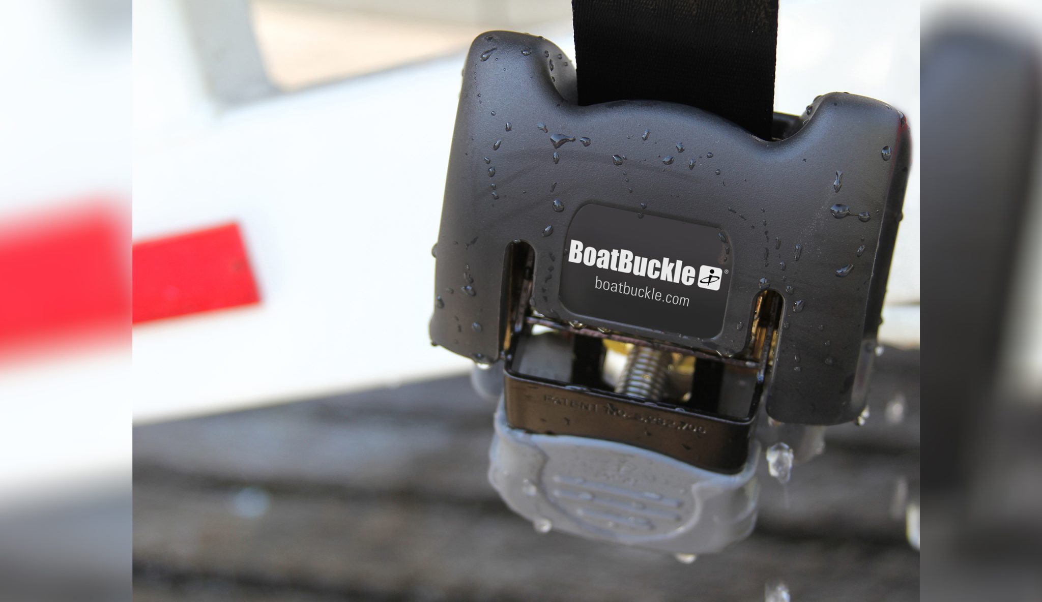 Boatbuckle SS Retractable Transom Tie-Down Bootsspannbändern (2 Stück)