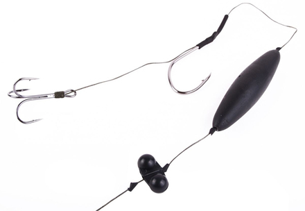 Ultimate Catfish Rig Doppel-Haken und Rassel