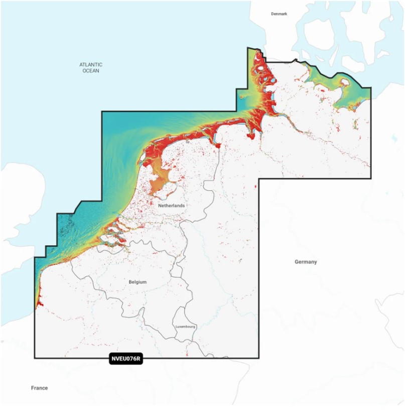 Navionics Vision+ Benelux und Westdeutschland Wasserkarte