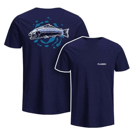 Fladen T-Shirt Frisky Salmon Blau