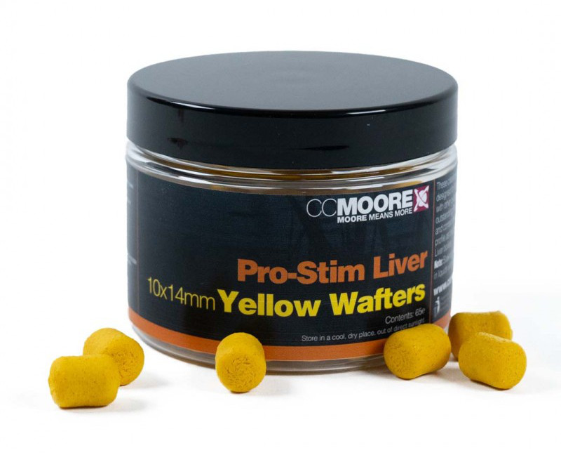 CC Moore Pro-Stim Leber Colour Dumbell Wafters (10x14mm) - Gelb