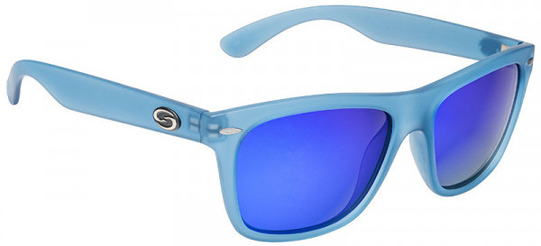 Strike King SK Plus Sonnenbrille - Cash Matte Translucent Blue Frame / Multi Layer White Blue Mirror Gray Base