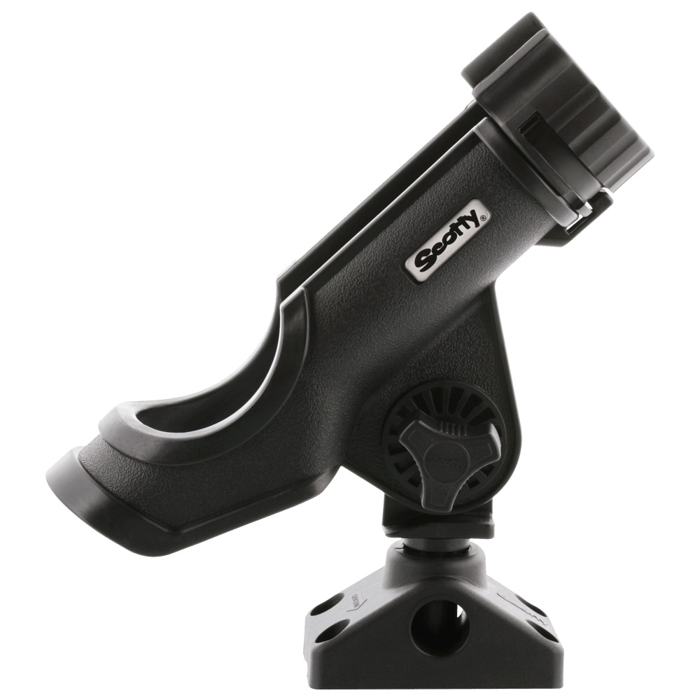 Scotty Powerlock Rod Holder Black W/ 0241 Side/Deck Mount (4 Stück)