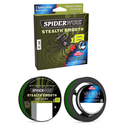 SpiderWire Stealth Smooth 8 und Berkley FC Duo Spool