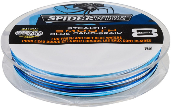 Spiderwire Stealth Smooth 8 Blue Camo Geflechtschnur