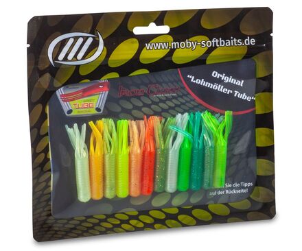 Iron Claw Moby Tube 9cm Softbait Wildmix (8 Stück)