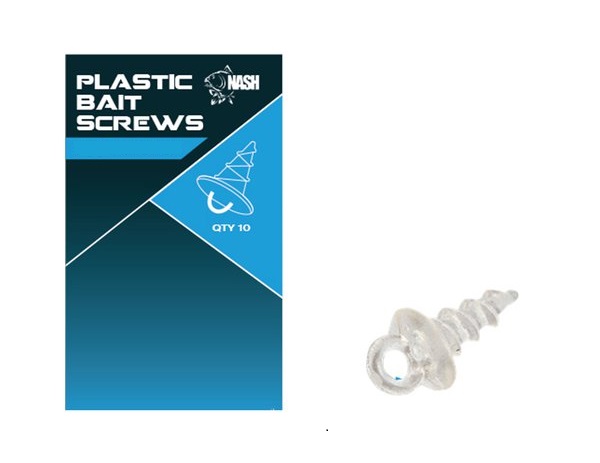 Nash Plastic Bait Screw 13mm (10 Stück)