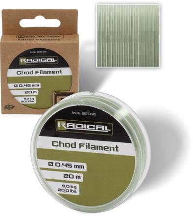 Radical Chod Filament Karpfen-Vorfachmateriall 20m (0,45mm)