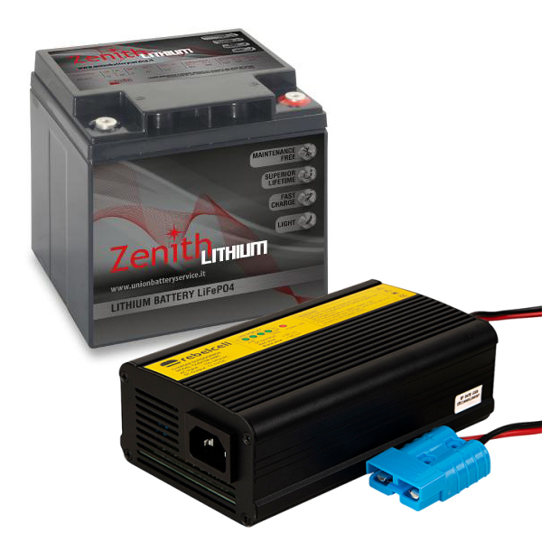 Zenith Lithium Akku 12V 40Ah + Rebelcell Li-ion Ladegerät