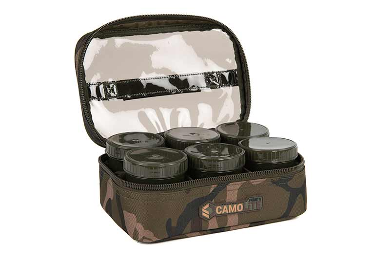 Fox Camolite 8 Pot Hakenköder Tasche (Inkl. 8 Behälter)