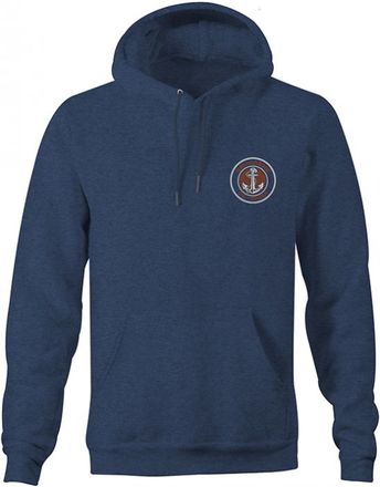 Grundens Sweat Displacement Hoodie Navy Heather Angelpulli