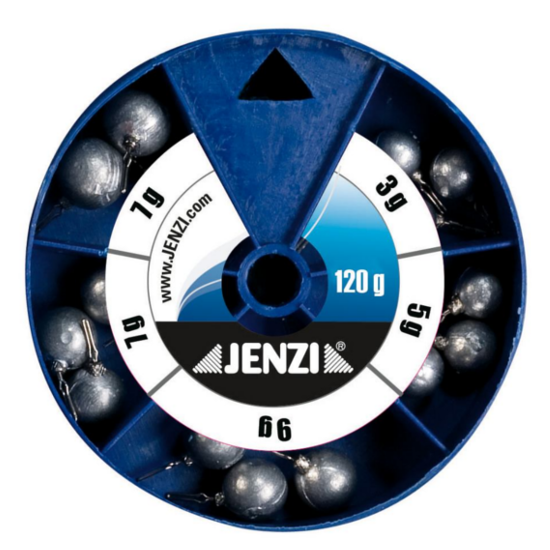 Jenzi Drop Shot / Texas / Carolina Rig Bleisortiment - Jenzi Drop Shot Lood Assortiment E