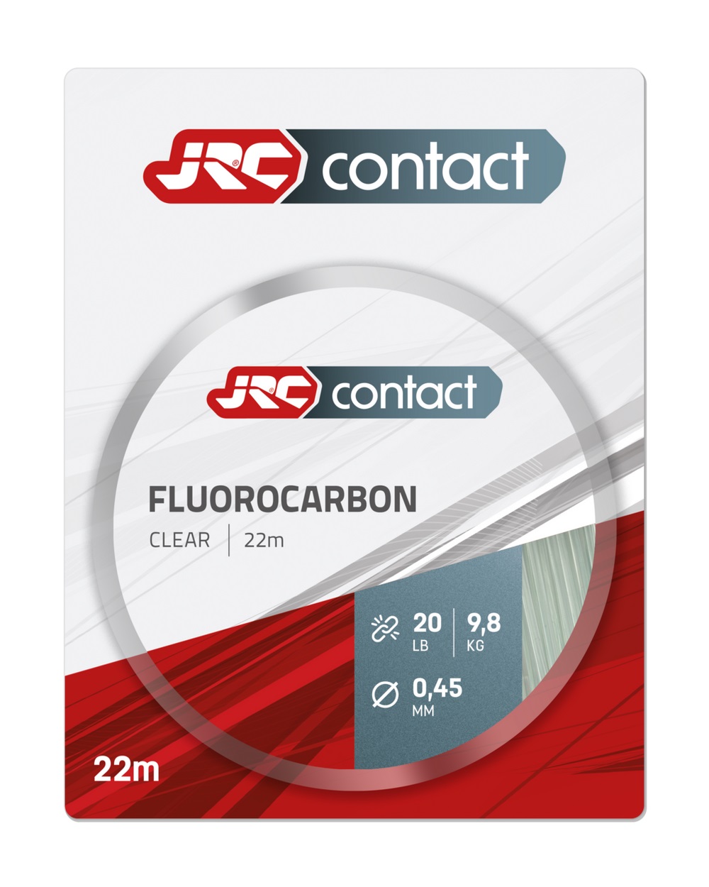 JRC Contact Fluorocarbon Hooklink Clear Karpfen Vorfachmaterial  (22m)