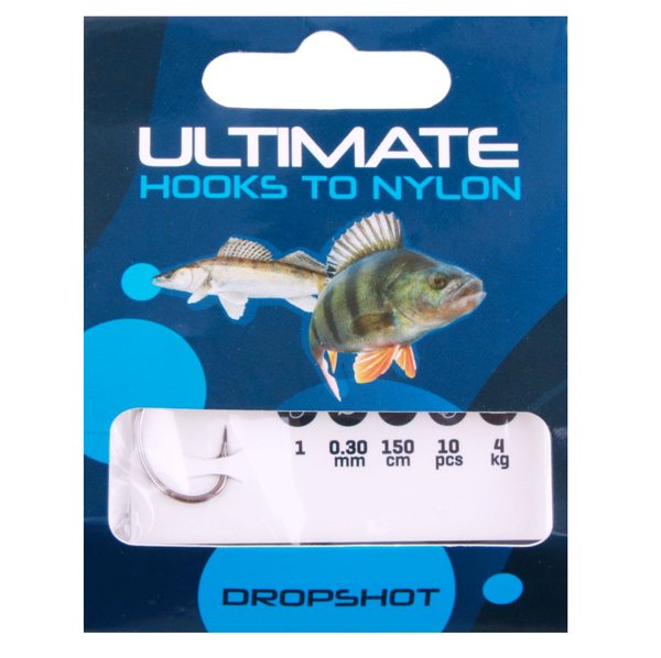 Predator Lure Box 3 (98-teilig!) - Ultimate Dropshot Rig Größe 2 Fluorocarbon 0,25mm 150cm