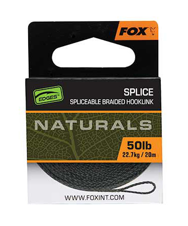 Fox Naturals Splice Hooklength Karper Vorfachmaterial 20m (50lb)