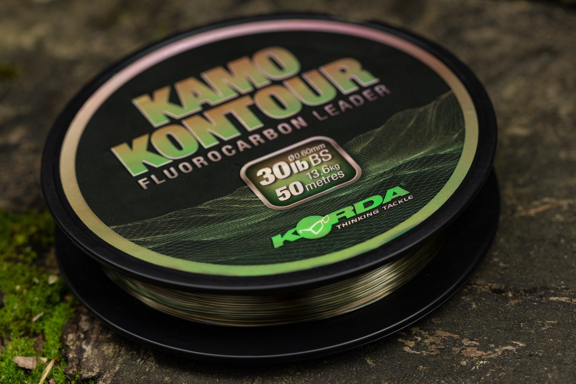 Korda Kamo Kontour Fluorocarbon Vorfachmaterial 0.60mm (50m)