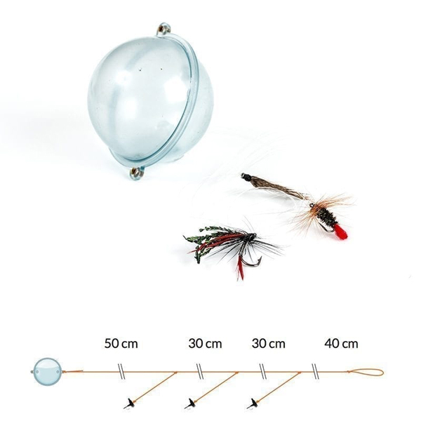 Fladen Fly Cast Set inkl. Blasenschwimmer