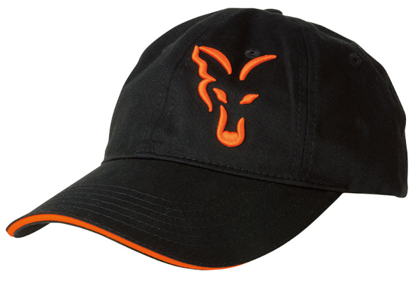 Fox Baseball Cap - Fox Baseball Cap (Schwarz & Orange)