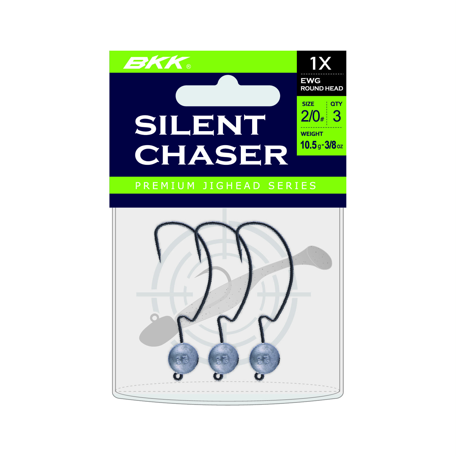 BKK Silent Chaser 1X EWG Round Head Bleikopf #1/0