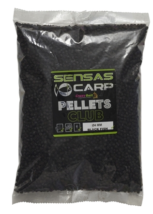 Sensas Pellets Club Schwarz mit Fischgeschmack (1kg)