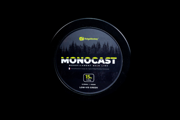 RidgeMonkey MonoCast Monofilamen Hauptschnur - 0,35mm 15lb/6,8kg 1000m