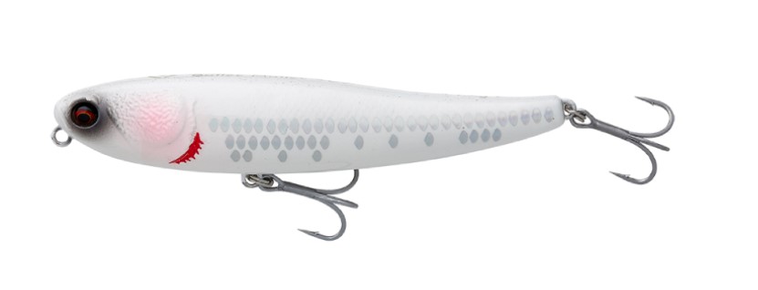 Savage Gear Bullet Mullet Topwater Köder 10cm (17.3g) - LS Illusion White