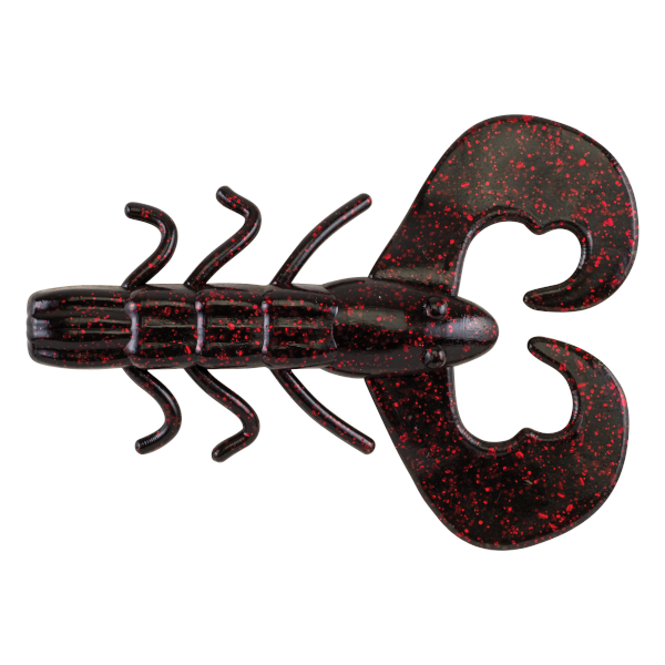 Berkley Powerbait Chigger Bug 3'' 10 Stück - Black Red Fleck