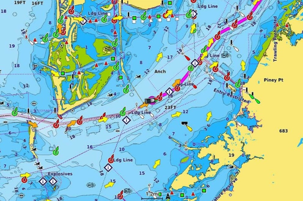 Navionics Vision+ Benelux und Westdeutschland Wasserkarte