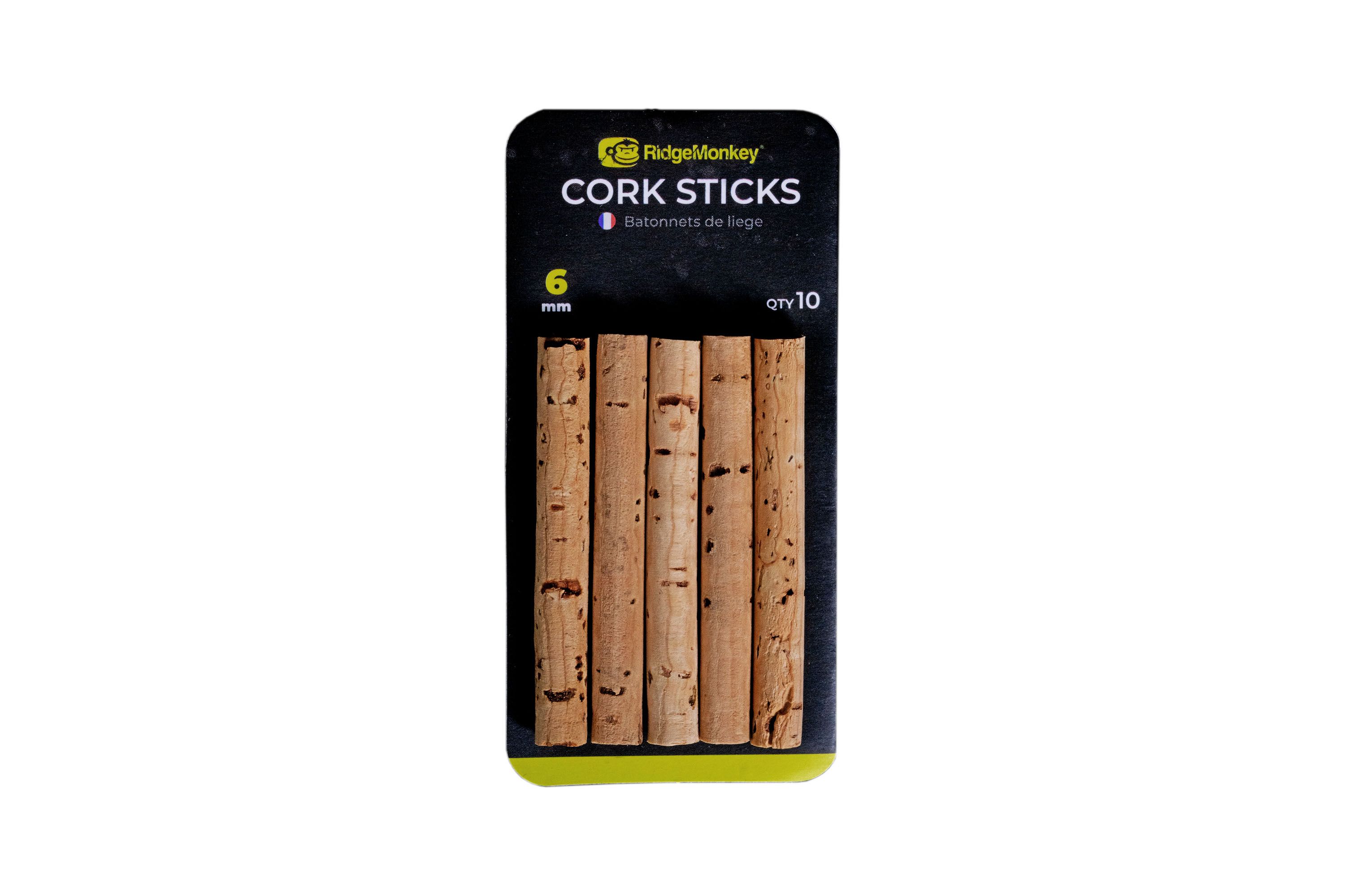 RidgeMonkey Combi Bait Drill Spare Cork Sticks (10pcs) - 6mm