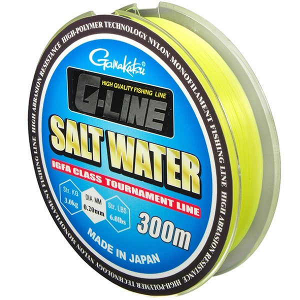 Gamakatsu G-Line Salzwasser Fluo Gelb 300 m