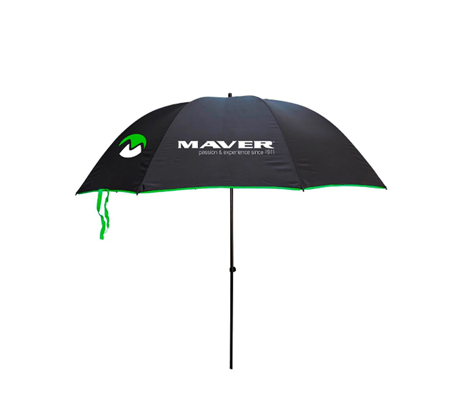 Maver Nylon Regenschirm Schwarz