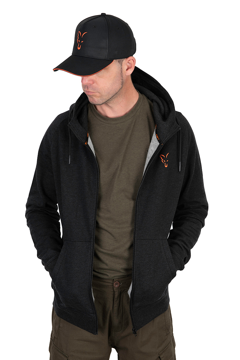 Fox Collection LW Hoody Schwarz & Orange