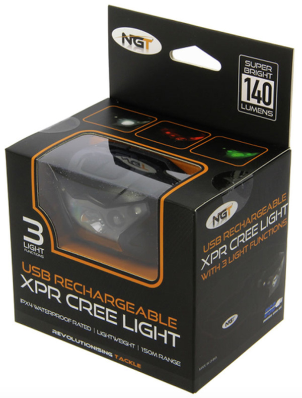NGT XPR Cree USB-aufladbare Kopflampe