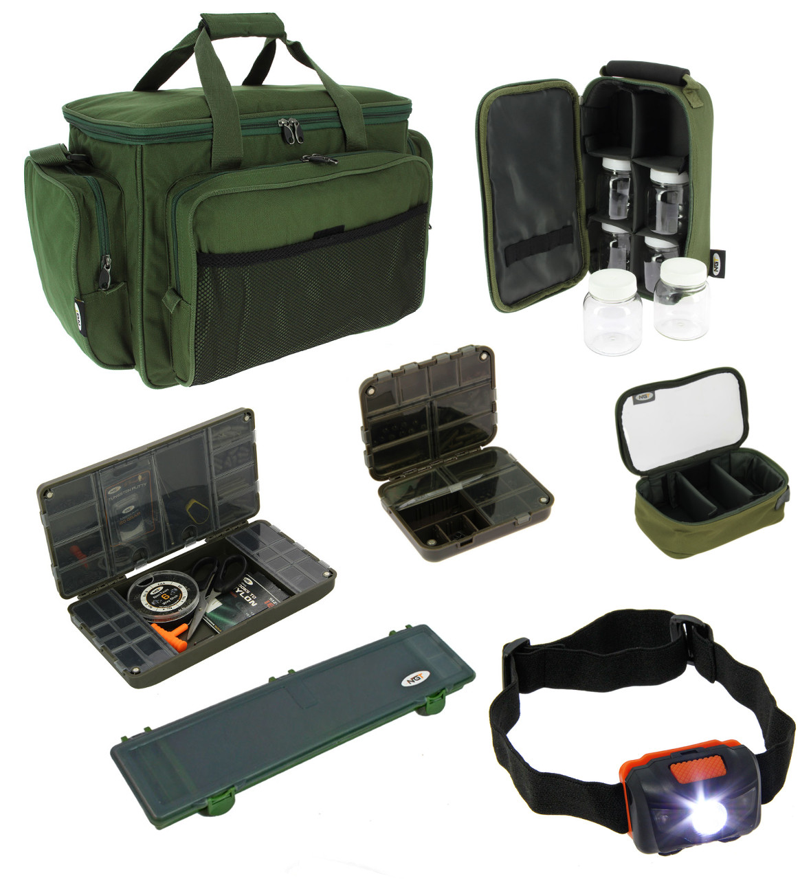NGT Carp Carryall Kit mit XPR Boxes, Glugbag, Rigbox und mehr!
