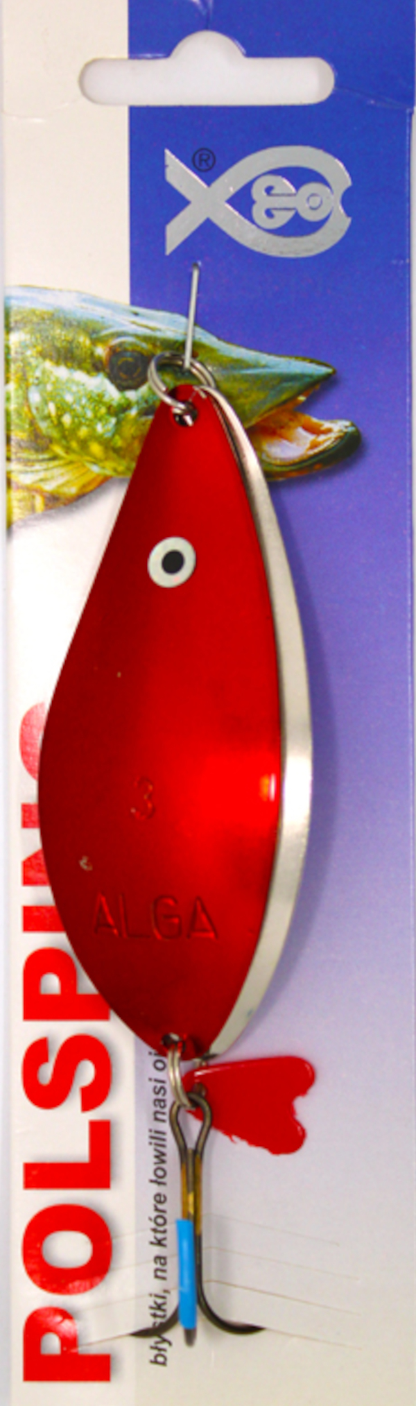 Polsping Alga Blinker - Nickel Red 12cm 30g