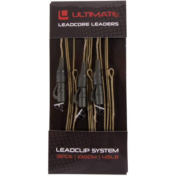 Ultimate Leadcore Karpfenmontage Mit Bleiclip System, 3 st