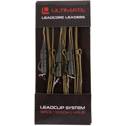 Ultimate Leadcore Karpfenmontage Mit Bleiclip System, 3 st